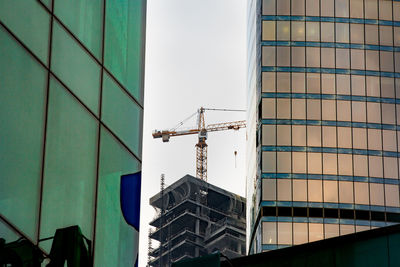 Low angle view of building against clear sky