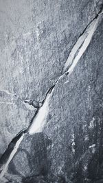 High angle view of snow on land