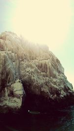 Scenic view of rocky mountains