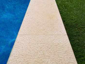 High angle view of swimming pool