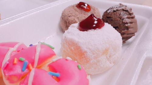 Close-up of cake in plate