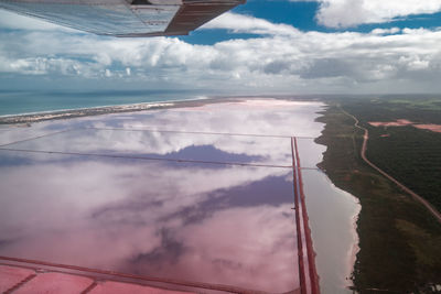 Hutt lagoon in western australia