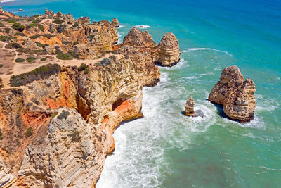 Rocks on sea shore