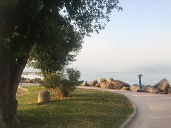 Scenic view of sea against sky