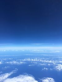 Aerial view of cloudscape