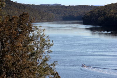 Scenic view of calm lake