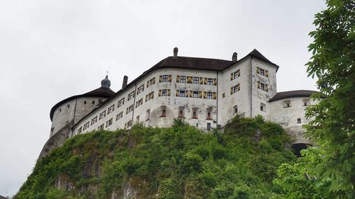 Low angle view of historic building against sky