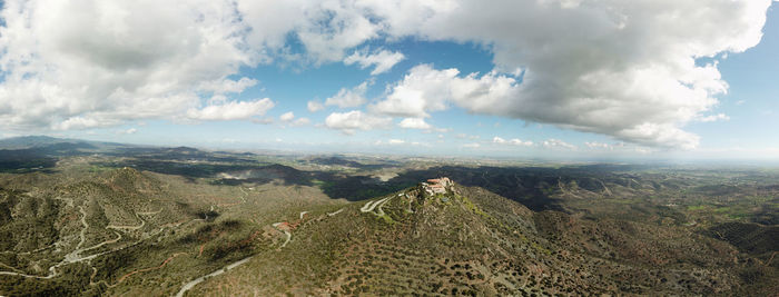 Panoramic view of landscape against sky