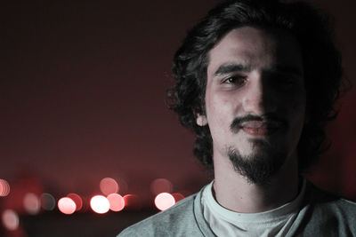 Close-up portrait of young man