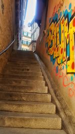 Low angle view of steps