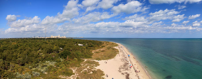 Panoramic shot of sea against sky