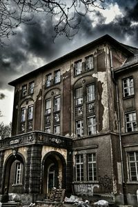 Low angle view of building against sky