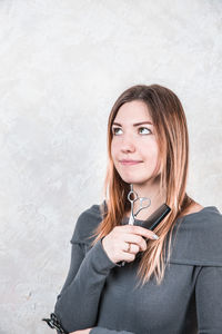 Portrait of a smiling young woman