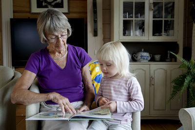 Women sitting at home