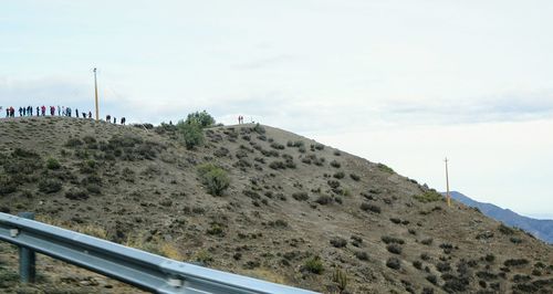 Scenic view of mountain against sky