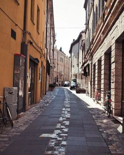 Narrow alley in city