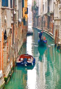 Boats in canal