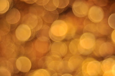 Defocused image of lights