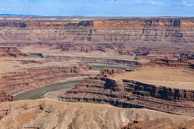 Aerial view of desert