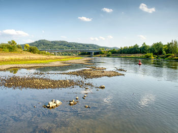 The biggest czech river elbe out of water. level 0.8m is three or four times less than average.