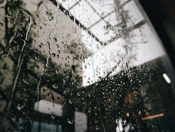 Raindrops on glass window