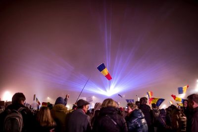 Crowd at music concert