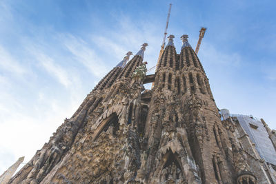 Low angle view of traditional building against sky