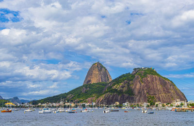 Sugarloaf mountain pão de açucar panorama rio de janeiro brazil.