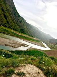 Scenic view of landscape against sky