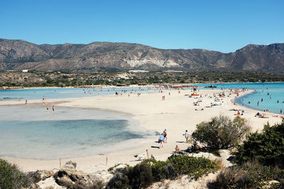 Group of people on beach