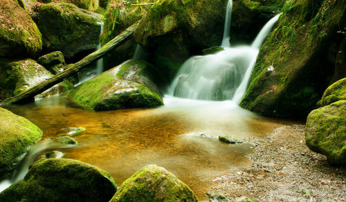 River flowing through rocks