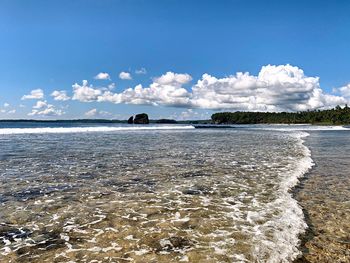 Scenic view of sea against sky