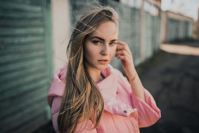 Portrait of beautiful young woman