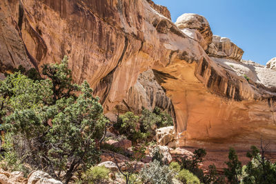 View of rock formations