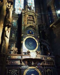 Low angle view of statue of cathedral