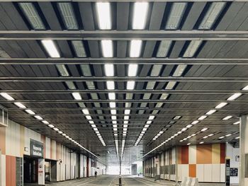 Empty corridor of building