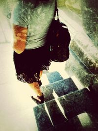 View of people in the dark