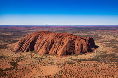 Panoramic view of desert against sky