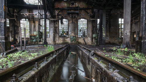 Interior of abandoned building