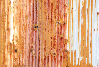 Full frame shot of rusty wall