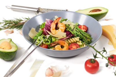 Food on table