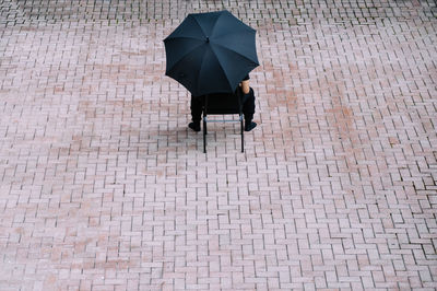 Man sitting outdoors