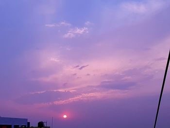 Scenic view of sky during sunset