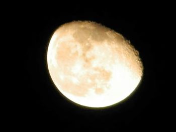 Low angle view of moon in sky