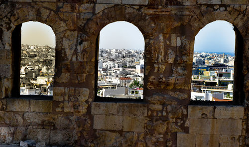 View of old building in city