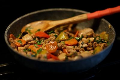 Close-up of soyabean with root vegetables
