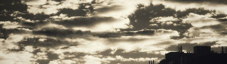 Low angle view of storm clouds in sky