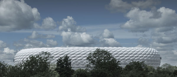 Panoramic view of trees against sky