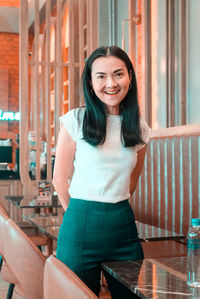 Portrait of a smiling young woman