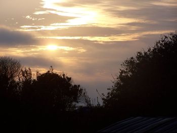 Scenic view of sunset sky